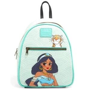 Loungefly Disney Aladdin Jasmine and Rajah Mini Backpack‎